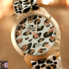 Fashion Unisex Geneva Leopard Silicone Jelly Gel Quartz Analog Wrist Watches2